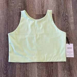 NWOT Girlfriend Collective Dylan Tank Bra in Bright Light Green - Size: XXL
